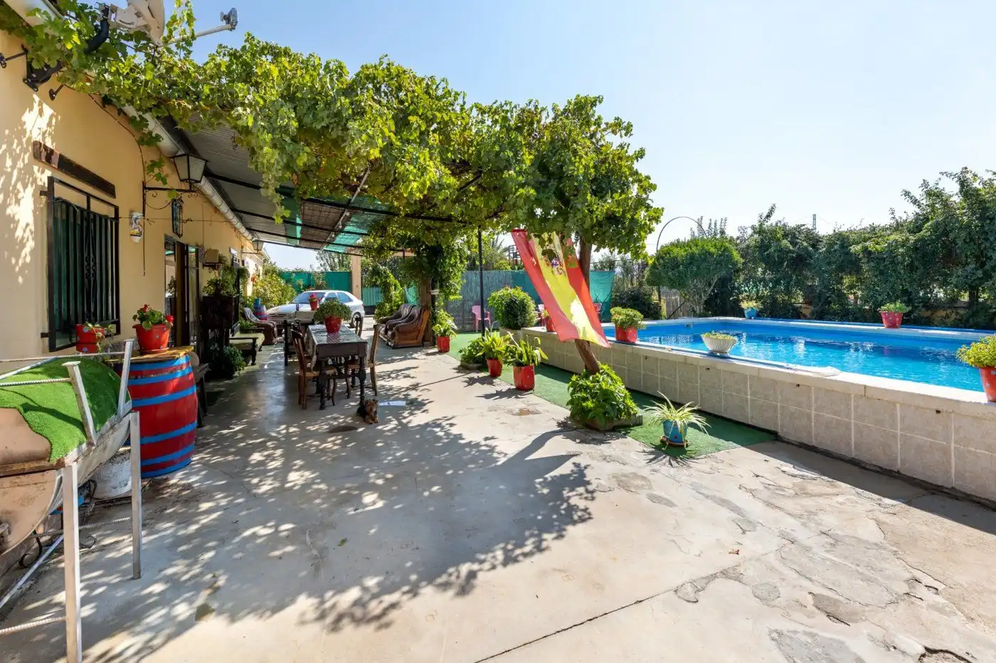 Terraza de Finca rústica en venta en Alhama de Granada con Aire acondicionado, Jardín privado y Terraza