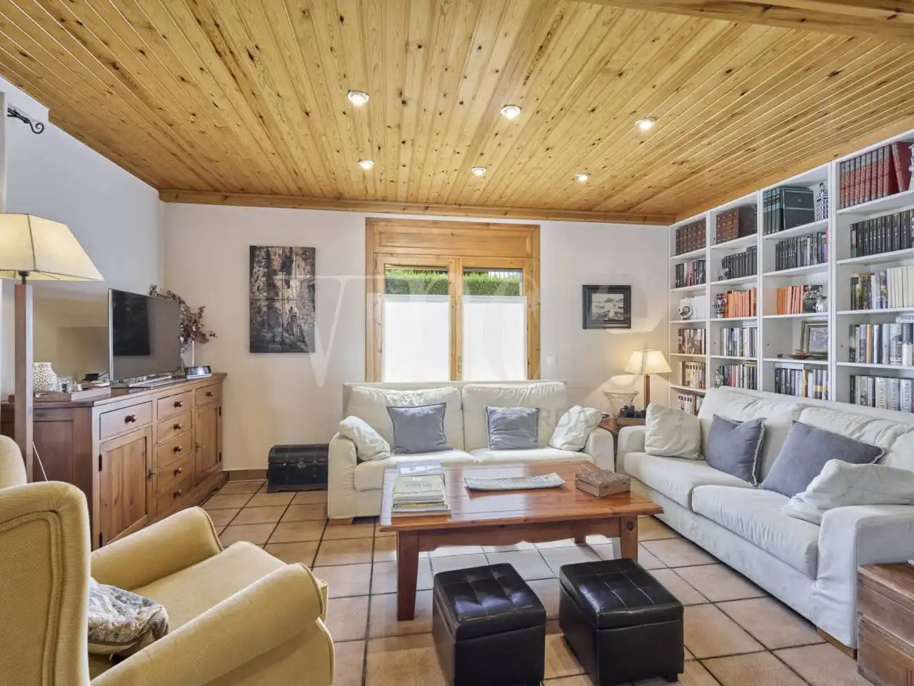 Sala de estar de Casa o chalet en venta en Puigcerdà con Calefacción, Jardín privado y Parquet
