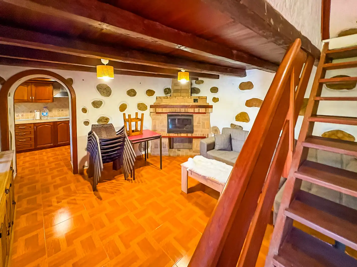 Sala de estar de Casa o chalet en venta en Valleseco