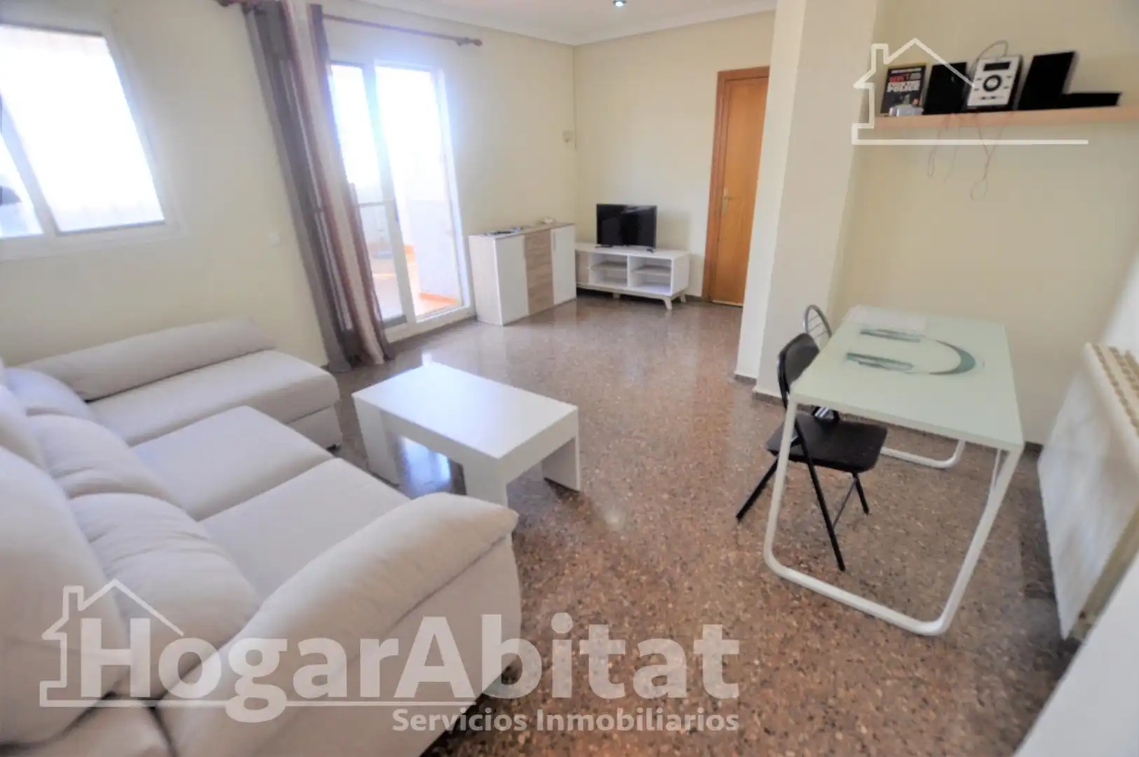 Wohnzimmer von Dachboden zum Verkauf in Valencia mit Klimaanlage, Heizung und Terrasse