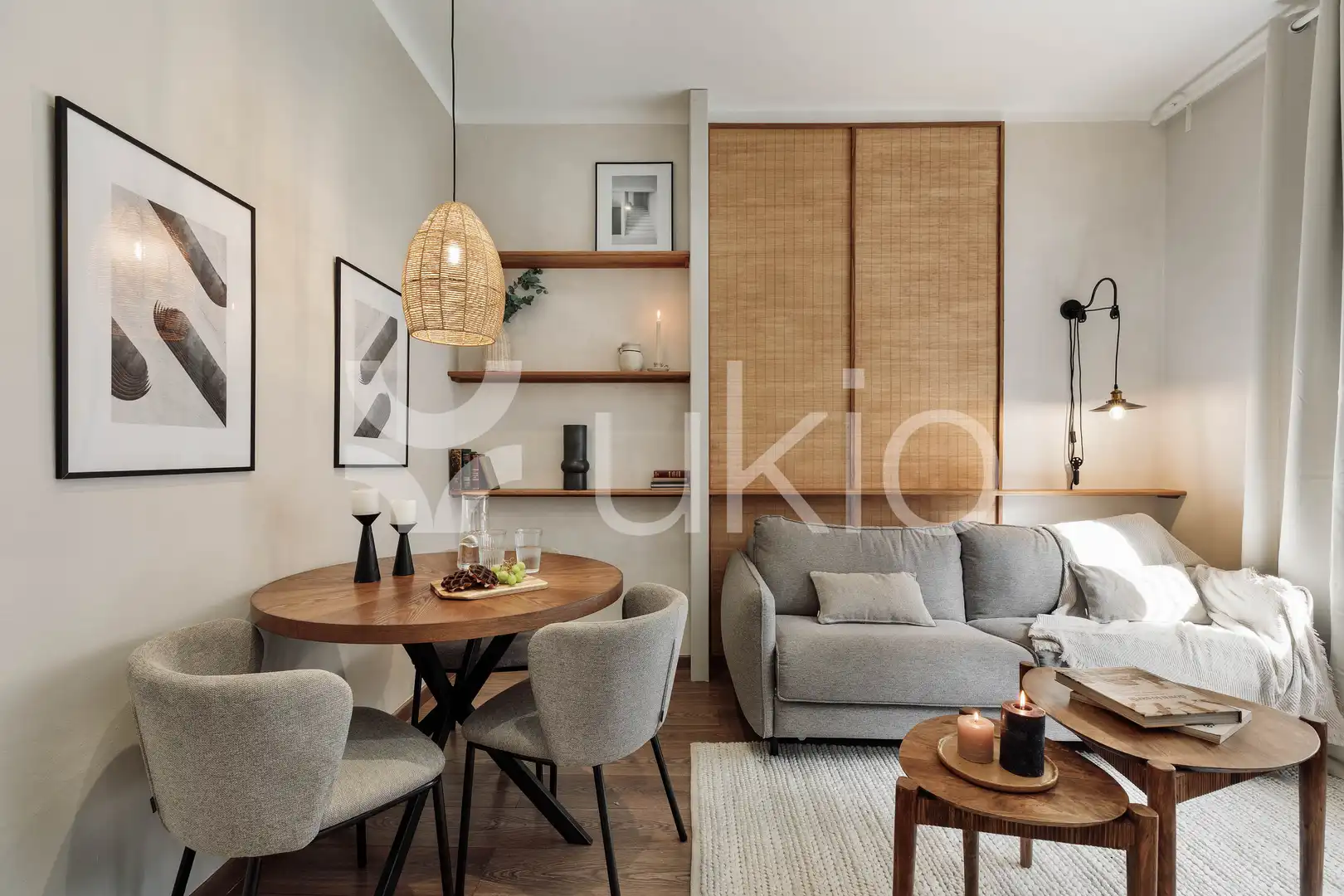 Sala d'estar de Apartament de lloguer en Barcelona amb Aire condicionat, Calefacció i Moblat