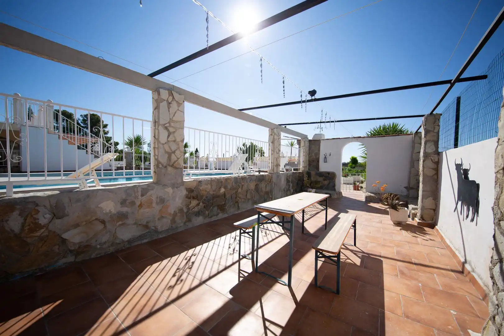 Terrassa de Casa o xalet en venda en Mutxamel amb Aire condicionat, Calefacció i Jardí privat