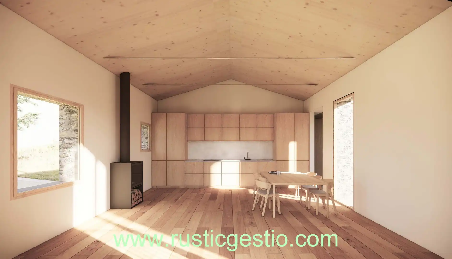 Cocina de Finca rústica en venta en Ogassa con Jardín privado y Terraza