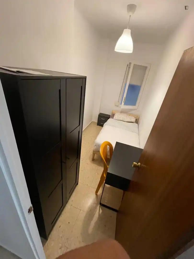 Bedroom of Apartments for share in Barcelona  with Furnished, Oven and Washing machine