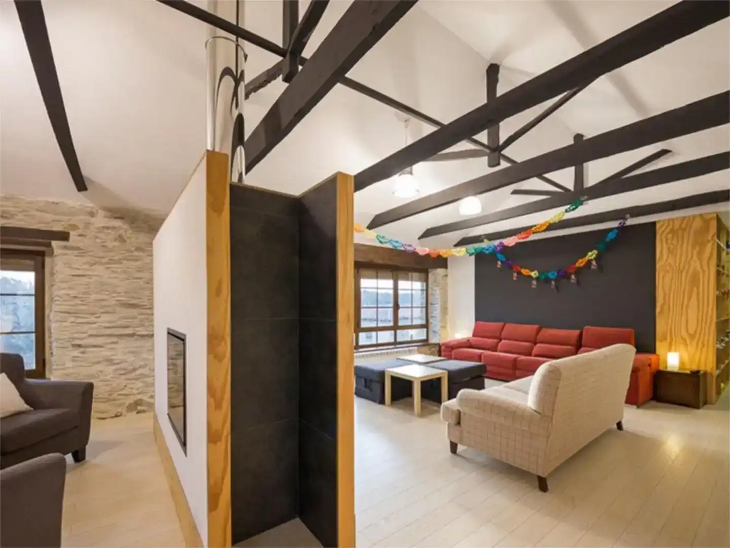 Sala d'estar de Finca rústica en venda en Santa María de Ordás, León