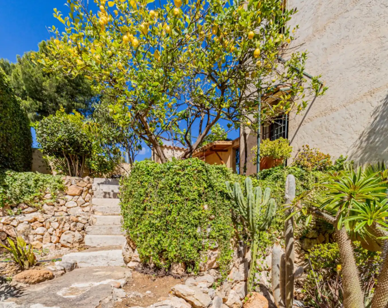 Vista exterior de Casa o chalet en venta en La Nucia con Calefacción, Jardín privado y Terraza