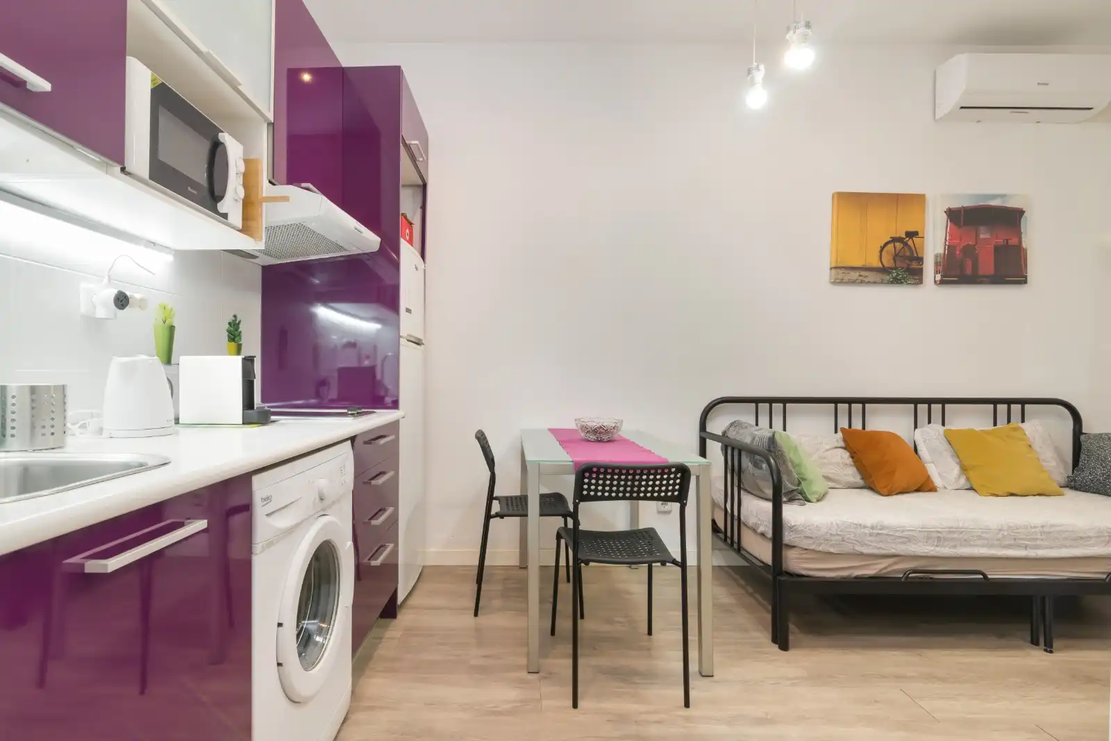 Küche von Wohnung zur Miete in Madrid mit Klimaanlage und Möbliert