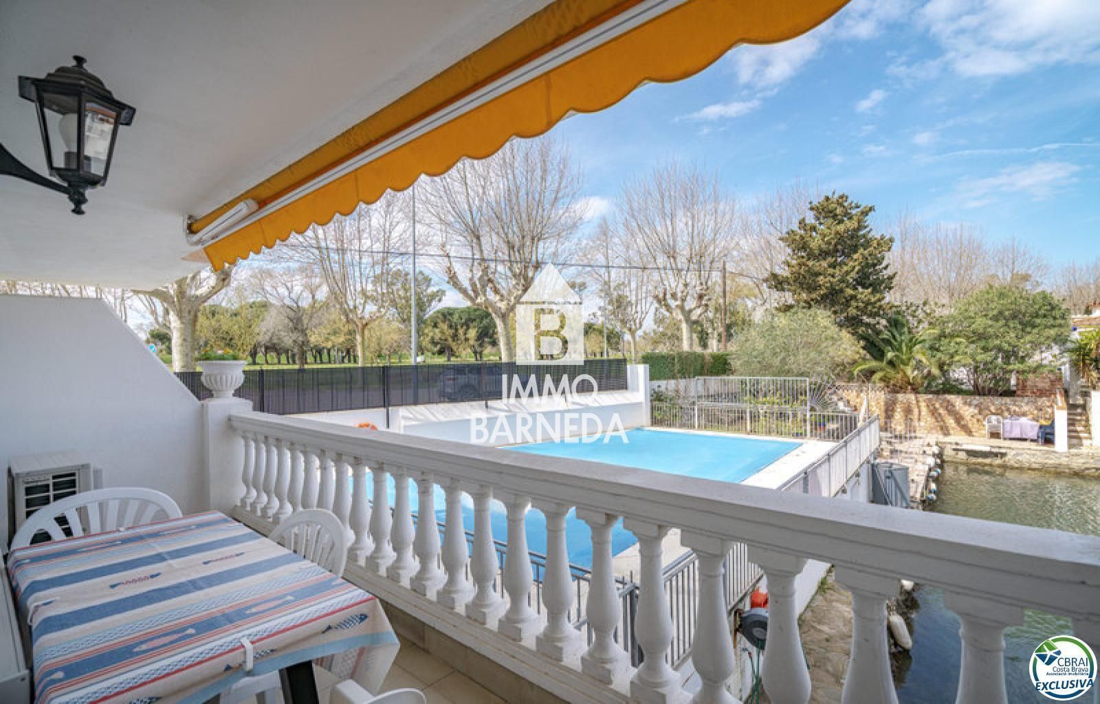 Garden of Flat for sale in Empuriabrava  with Storage room, Swimming Pool and Furnished