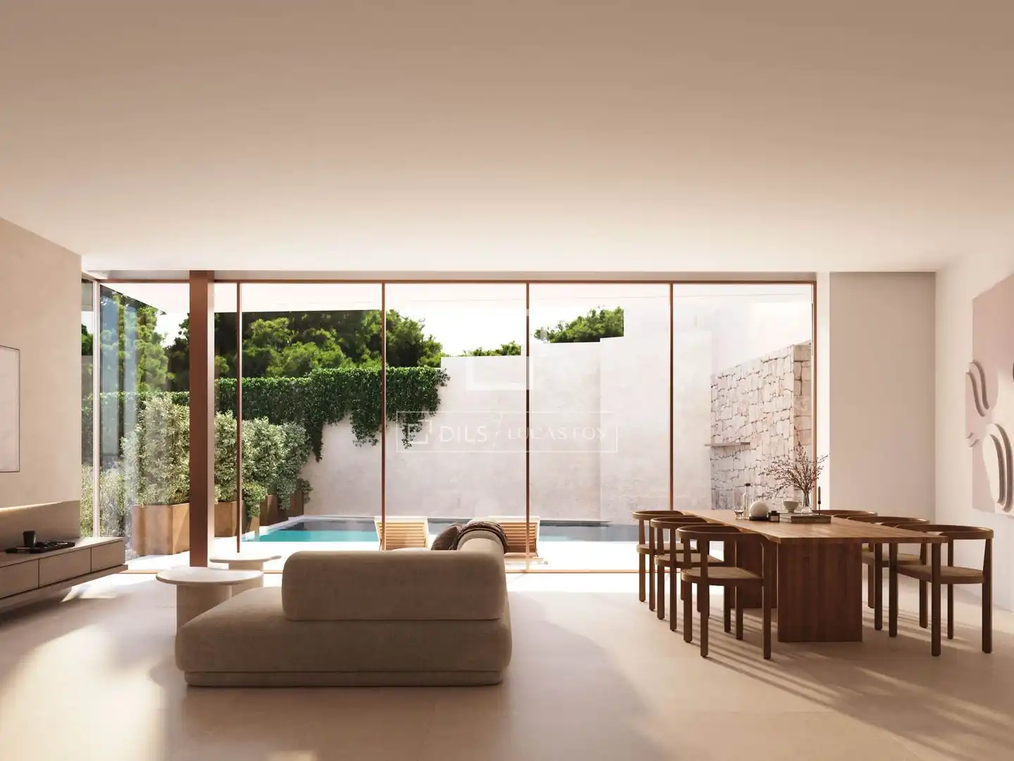 Terrasse von Haus oder Chalet zum Verkauf in Santa Eulària des Riu mit Klimaanlage, Heizung und Privatgarten
