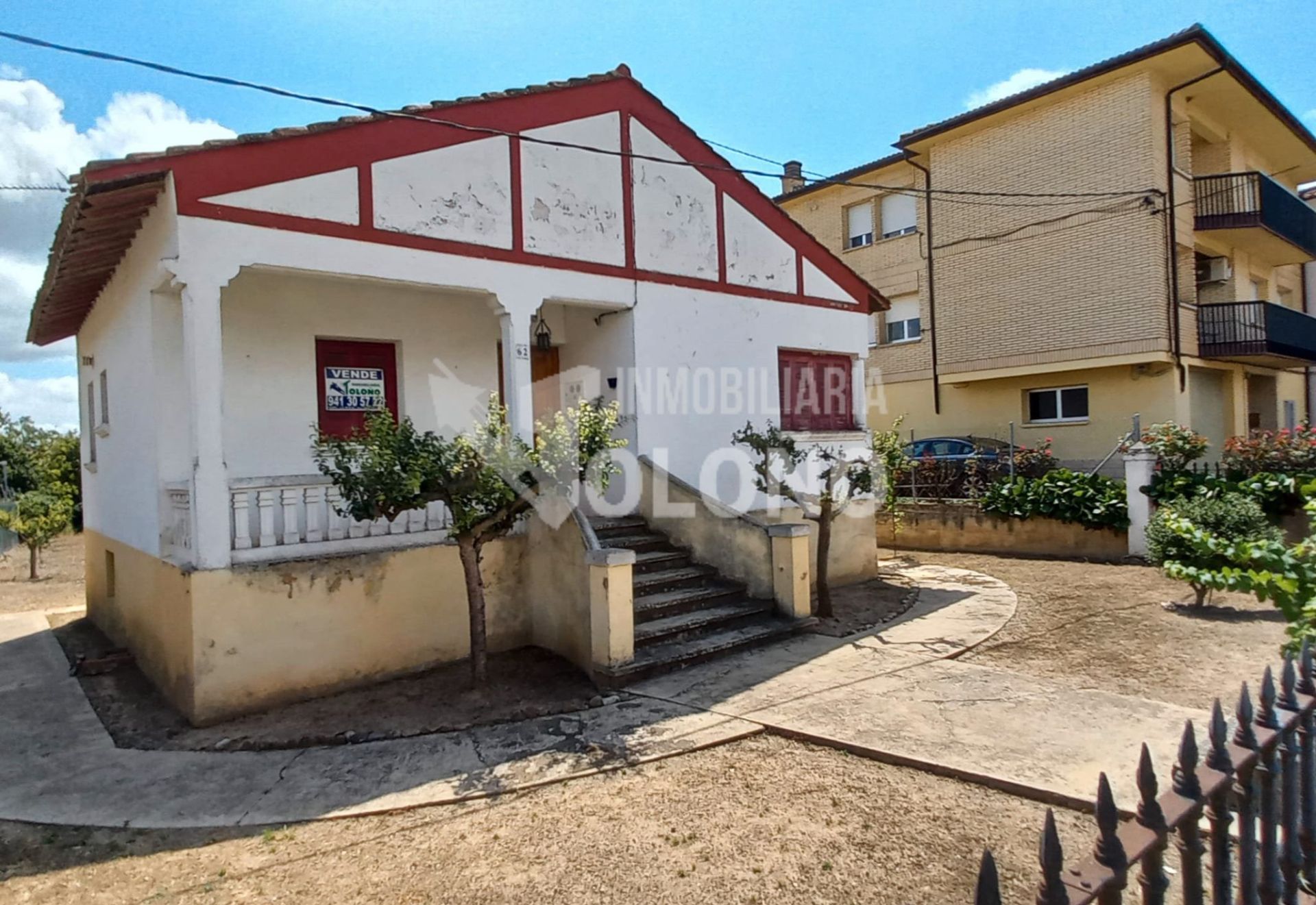Exterior view of House or chalet for sale in San Asensio  with Private garden, Storage room and Furnished