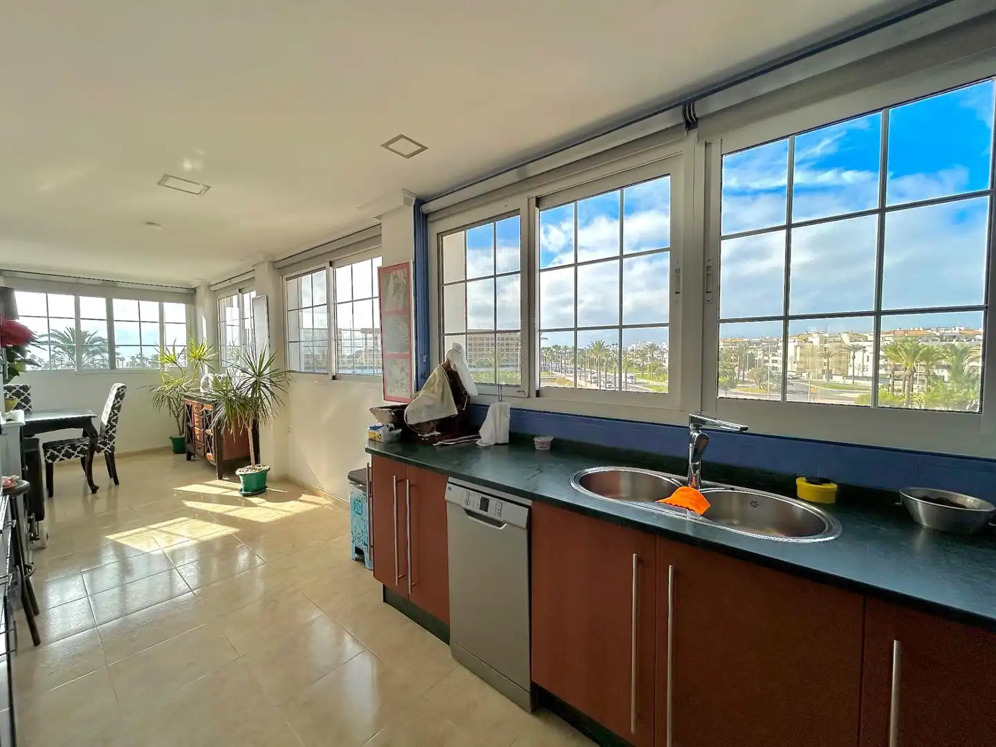 Kitchen of Attic for sale in Roquetas de Mar  with Private garden, Terrace and Furnished