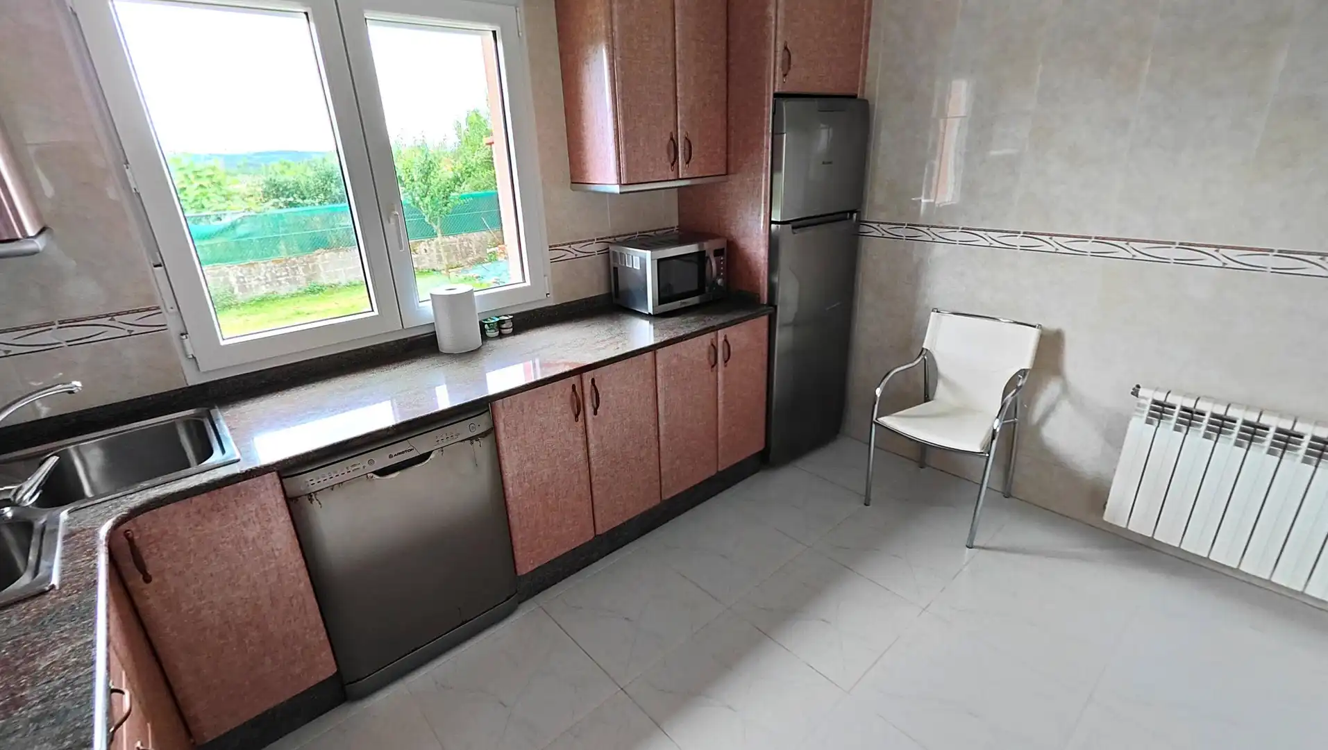 Cocina de Casa o chalet en venta en Oroso con Calefacción, Jardín privado y Amueblado
