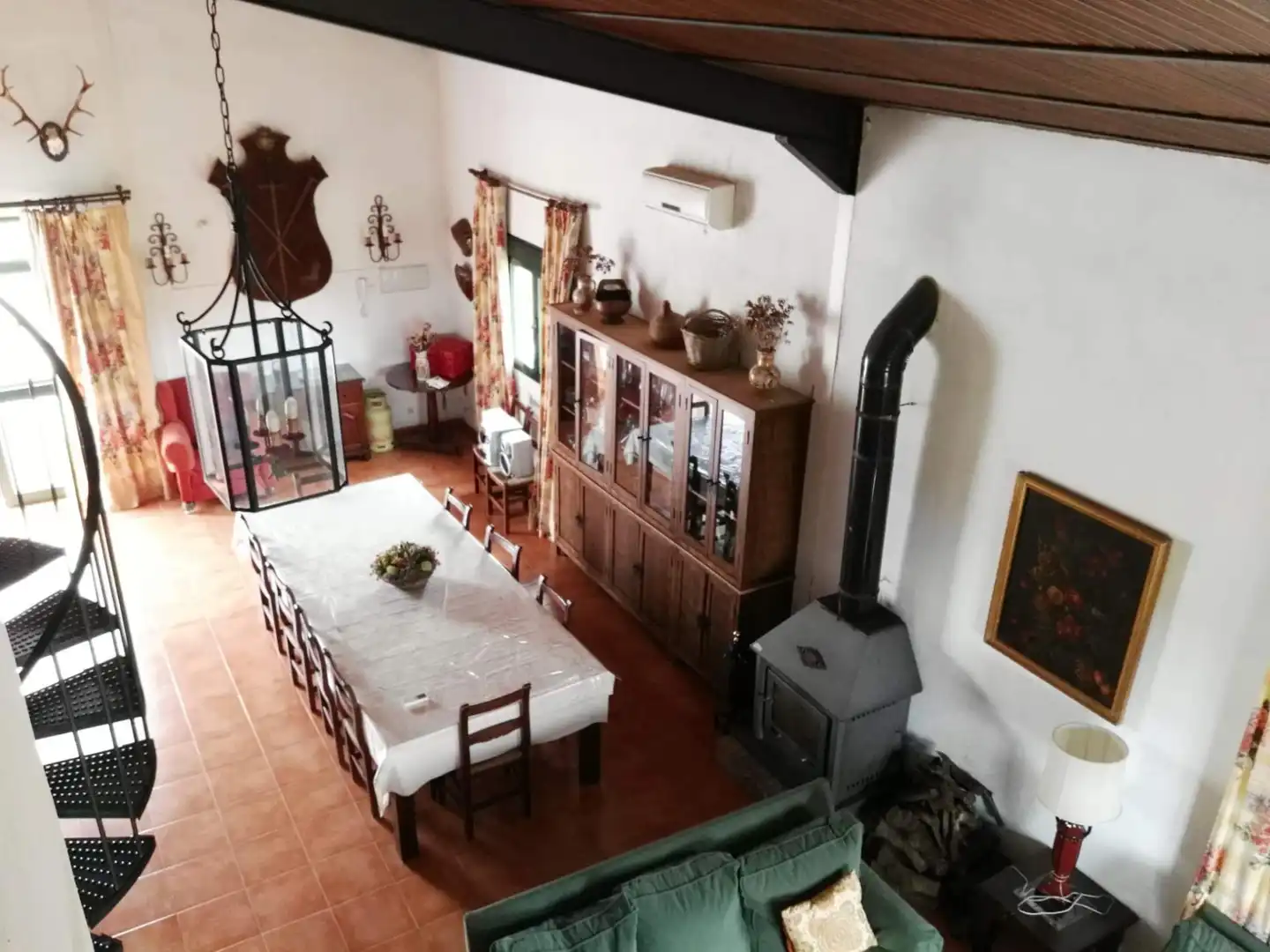 Menjador de Finca rústica en venda en Arcos de la Frontera amb Jardí privat i Piscina comunitària