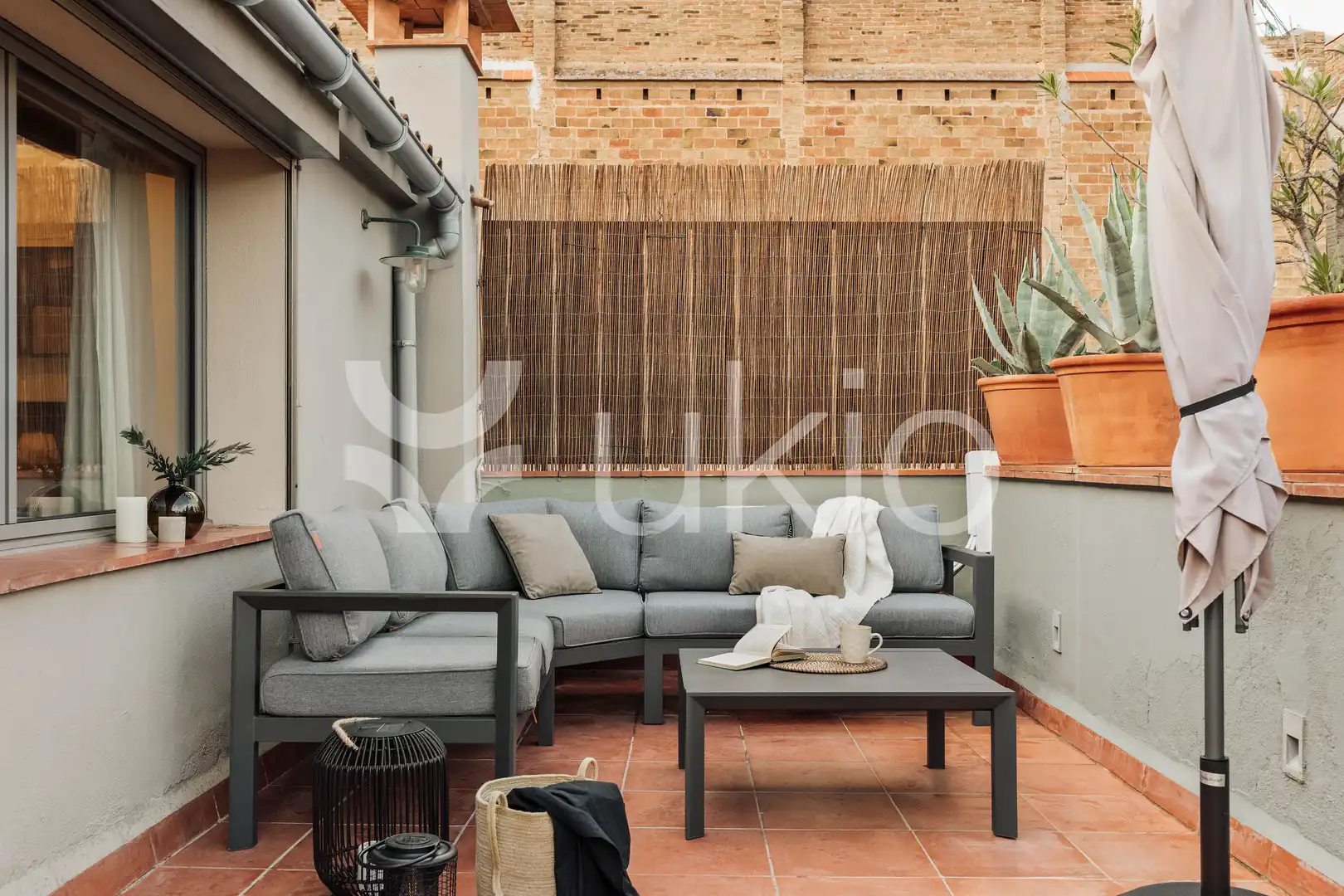 Terrassa de Apartament de lloguer en Barcelona amb Aire condicionat, Calefacció i Moblat