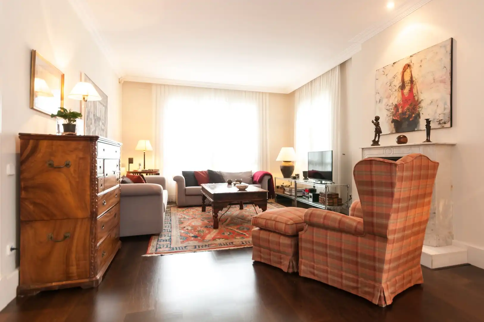Living room of Houses for rent in Sant Just Desvern  with Air Conditioner, Heating and Terrace