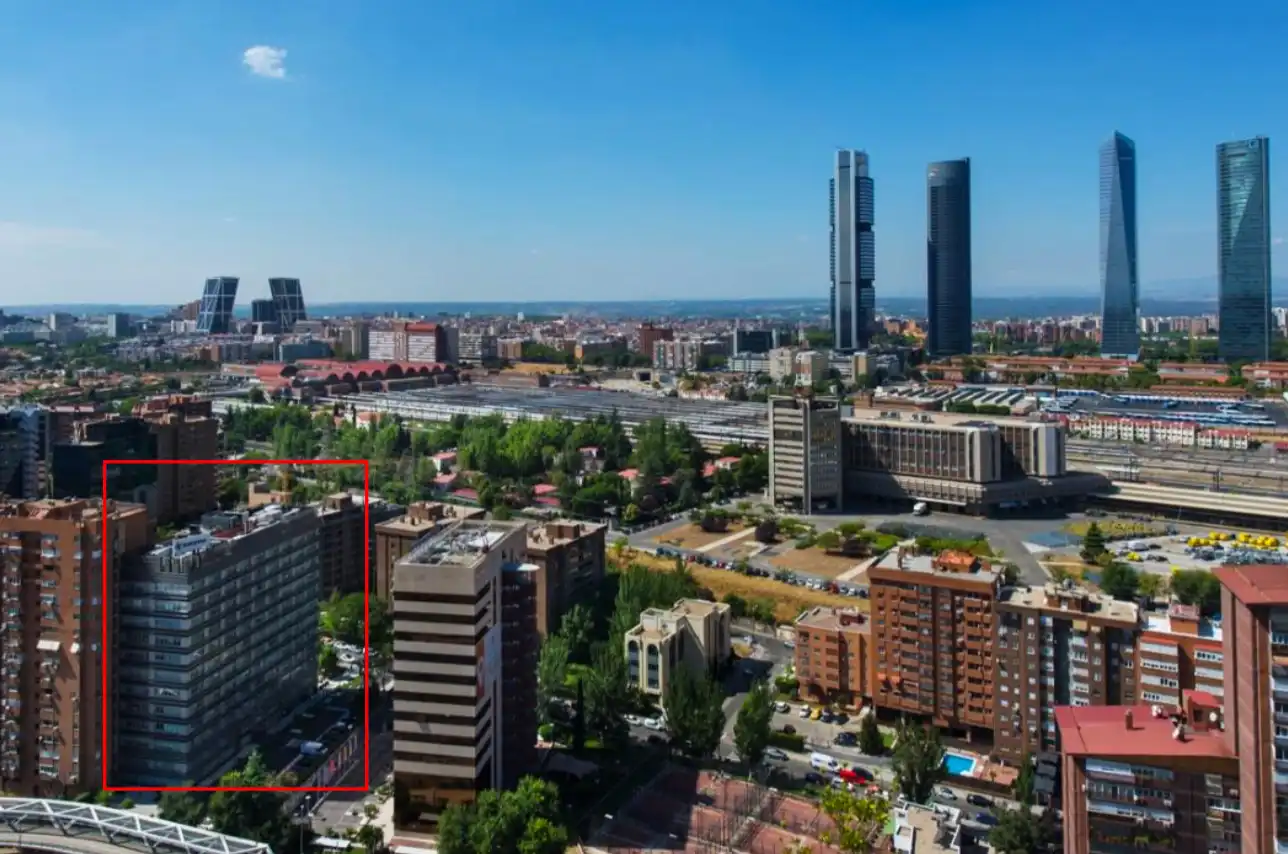 Vista exterior de Oficina de alquiler en Madrid con Aire acondicionado y Calefacción