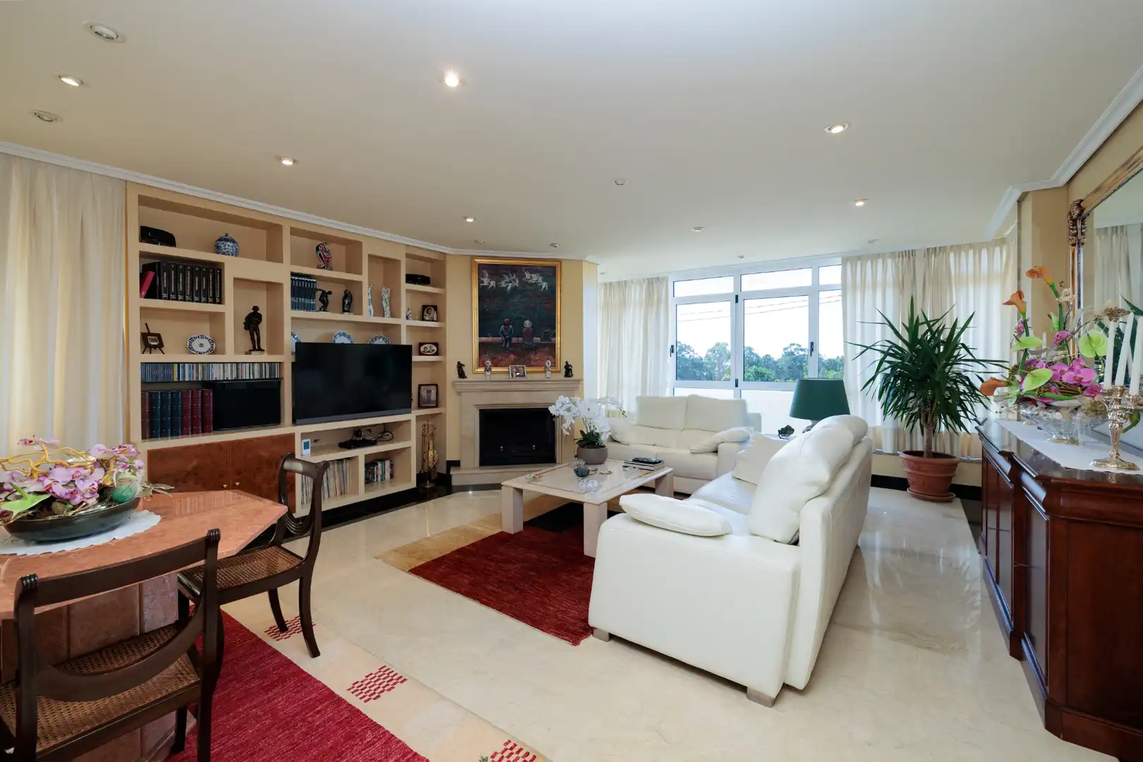 Sala de estar de Casa o chalet en venta en Vigo  con Jardín privado, Parquet y Terraza