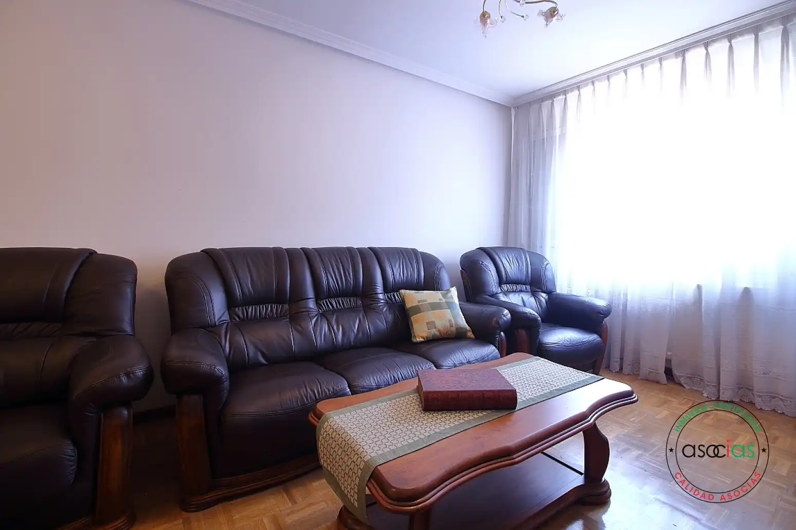 Living room of Flat for sale in Gijón   with Heating, Parquet flooring and Storage room