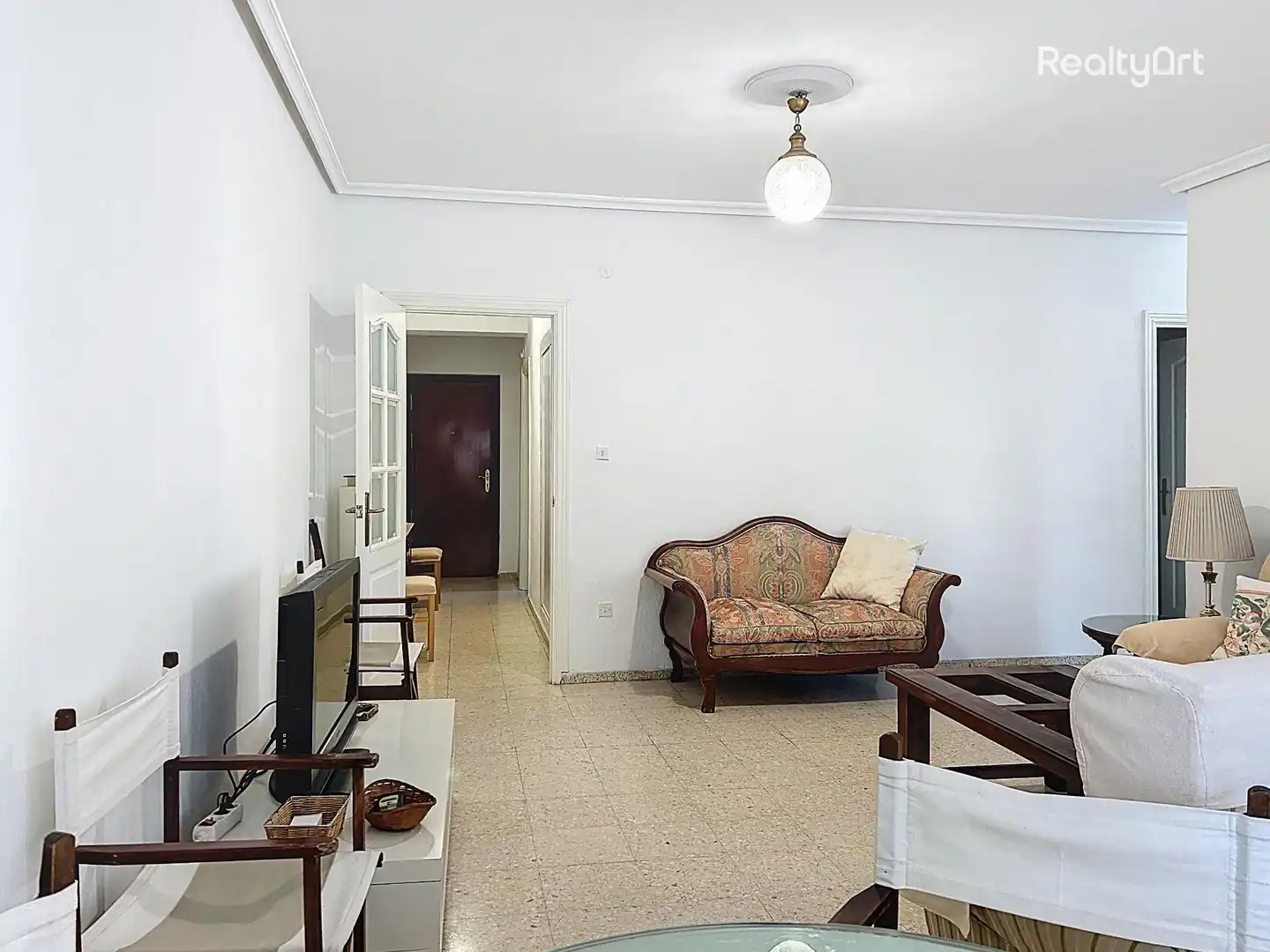 Living room of Flat for sale in Sevilla  with Air Conditioner, Terrace and Balcony