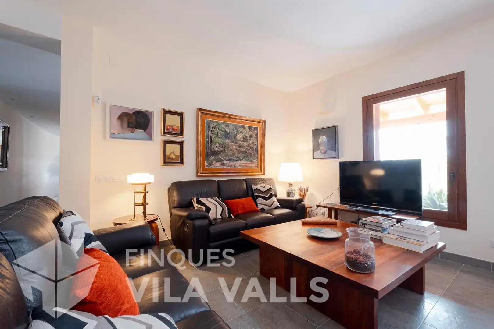 Sala de estar de Casa o chalet en venta en Gallifa con Aire acondicionado, Calefacción y Jardín privado
