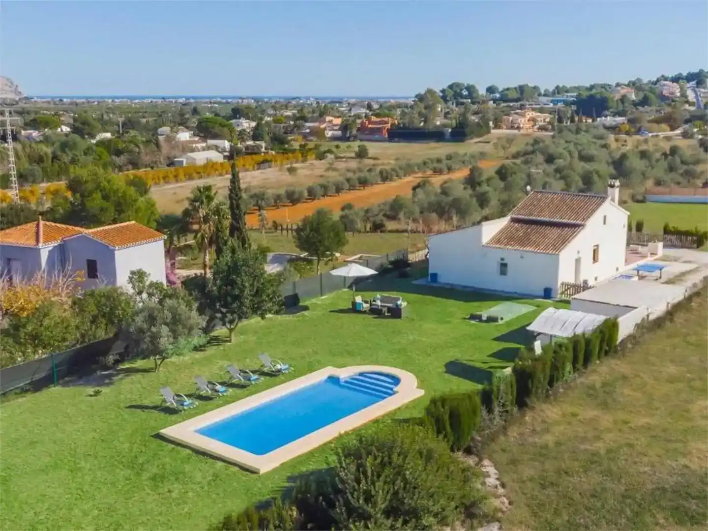 Garden of Houses for rent in Jávea / Xàbia  with Air Conditioner and Swimming Pool