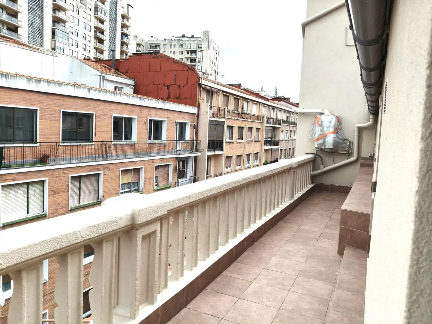 Balcony of Flat for sale in Bilbao   with Heating, Terrace and Furnished