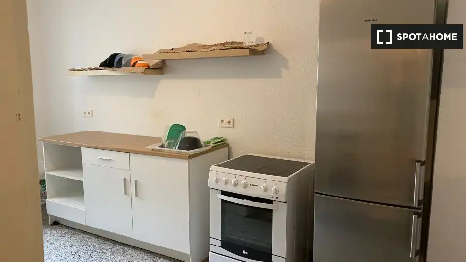 Kitchen of Flat for share in Almodóvar del Campo  with Air Conditioner, Terrace and Furnished