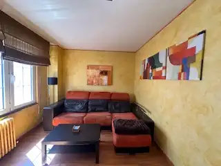 Sala d'estar de Apartament de lloguer en León Capital  amb Aire condicionat, Calefacció i Parquet