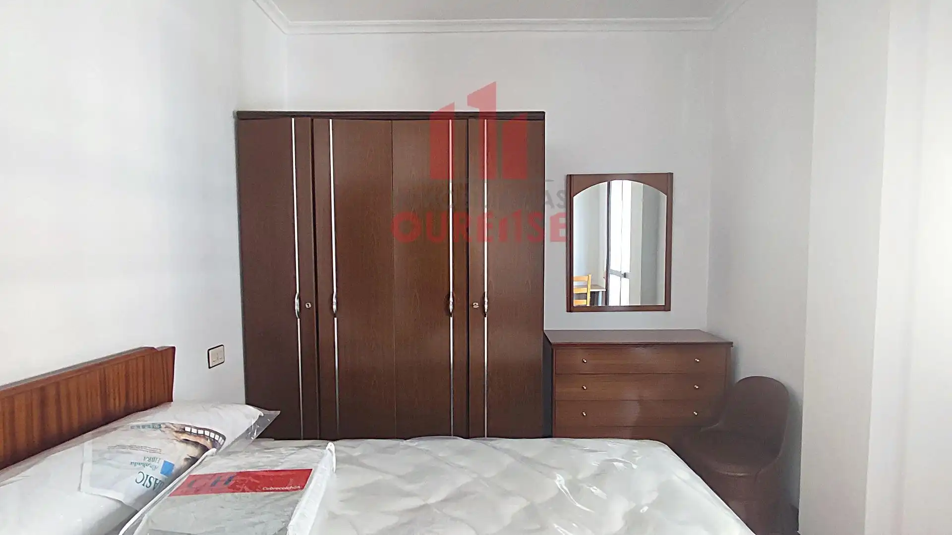 Bedroom of Flat for share in Ourense Capital   with Heating and Furnished