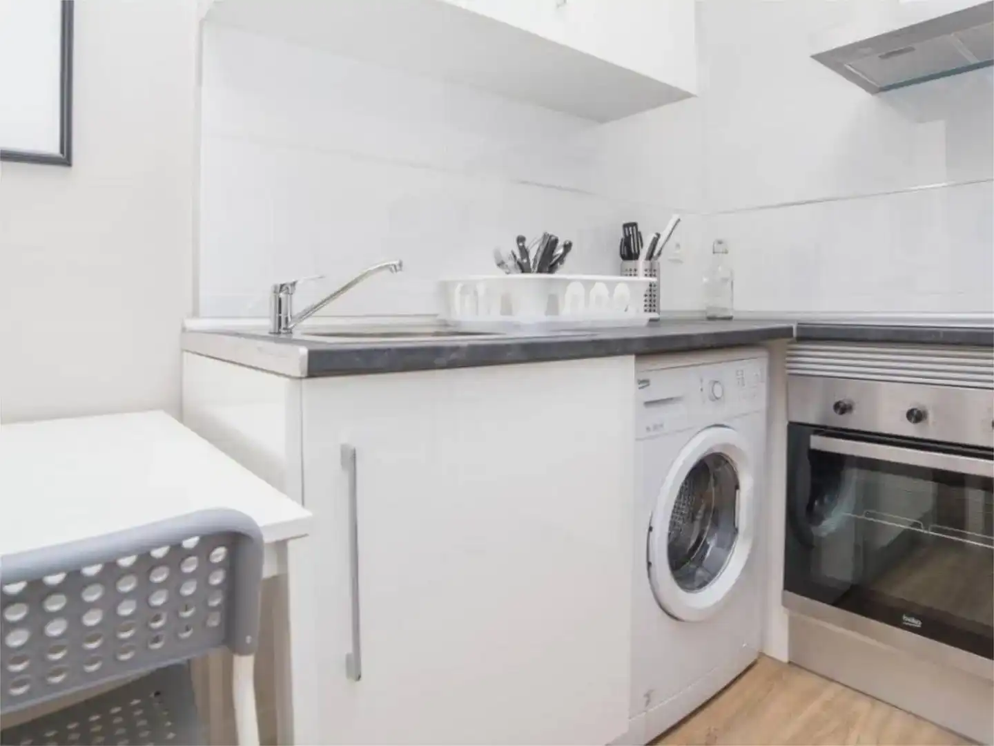 Kitchen of Attic for rent in Valencia  with Furnished and Balcony
