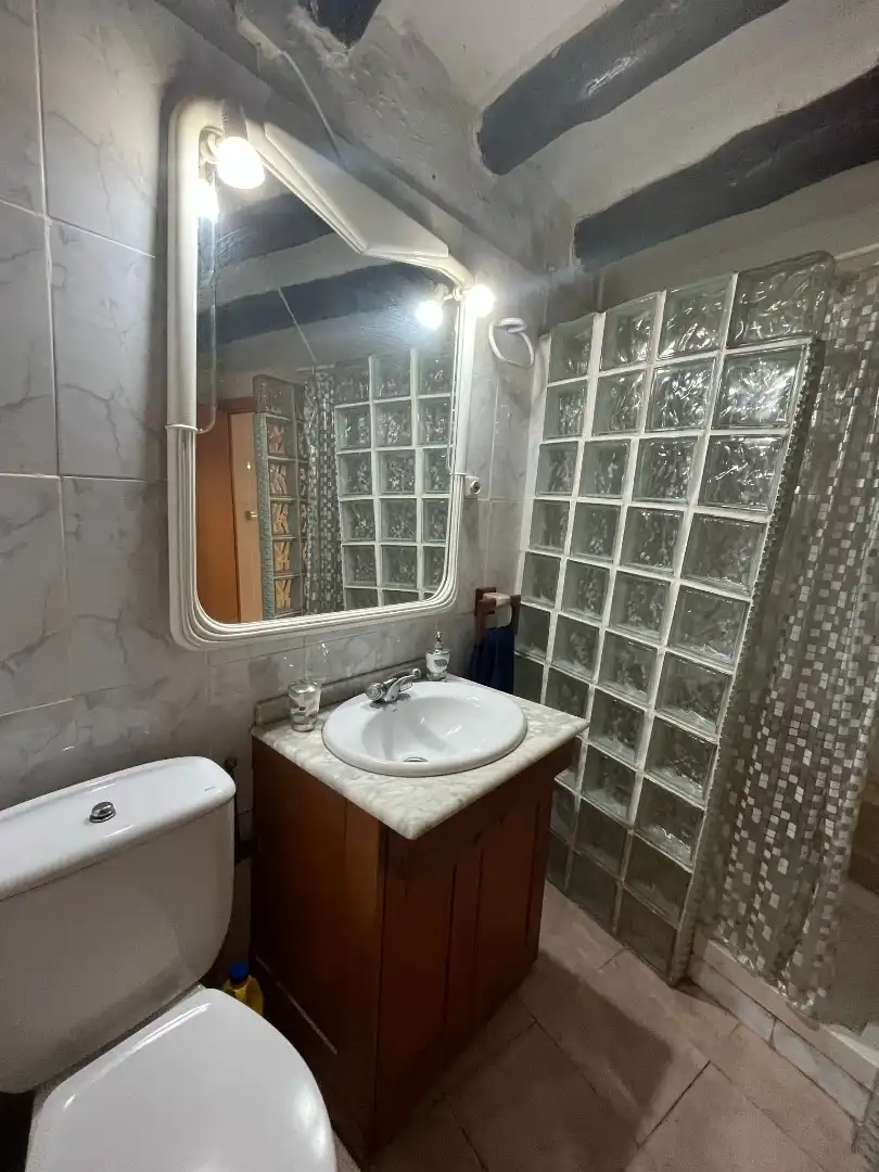 Badezimmer von Haus oder Chalet zum Verkauf in Tàrrega mit Heizung, Möbliert und Ofen