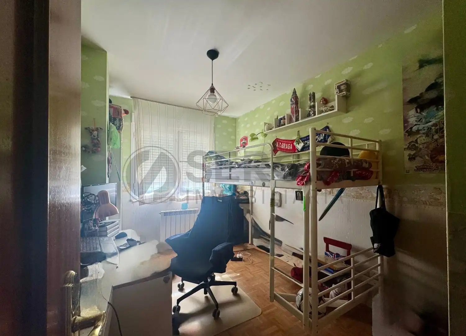 Schlafzimmer von Wohnung zum Verkauf in Palazuelos de Eresma mit Heizung, Abstellraum und Möbliert