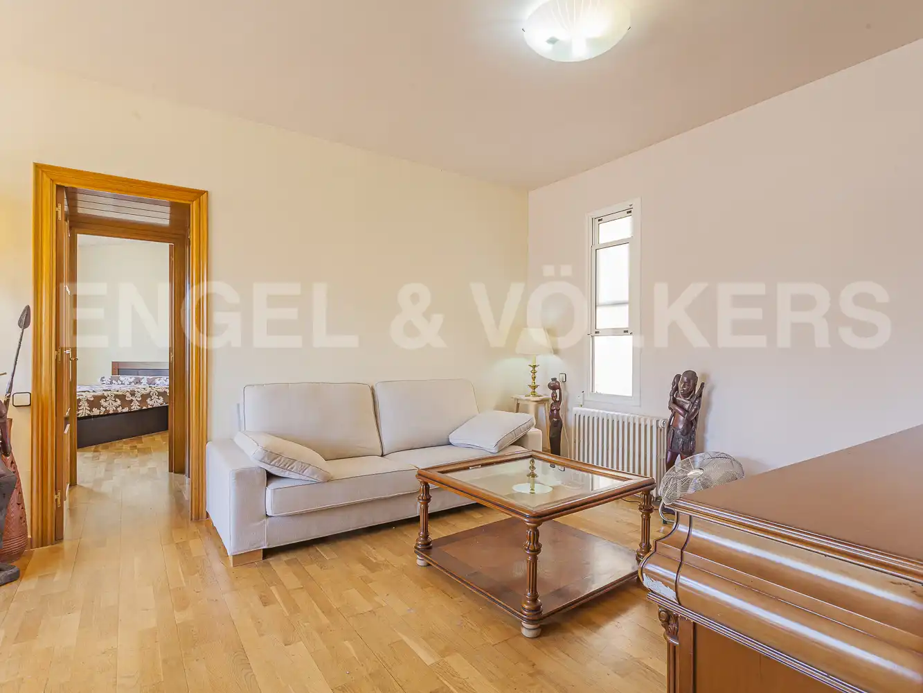 Living room of Attic for rent in Barcelona  with Heating, Parquet flooring and Terrace
