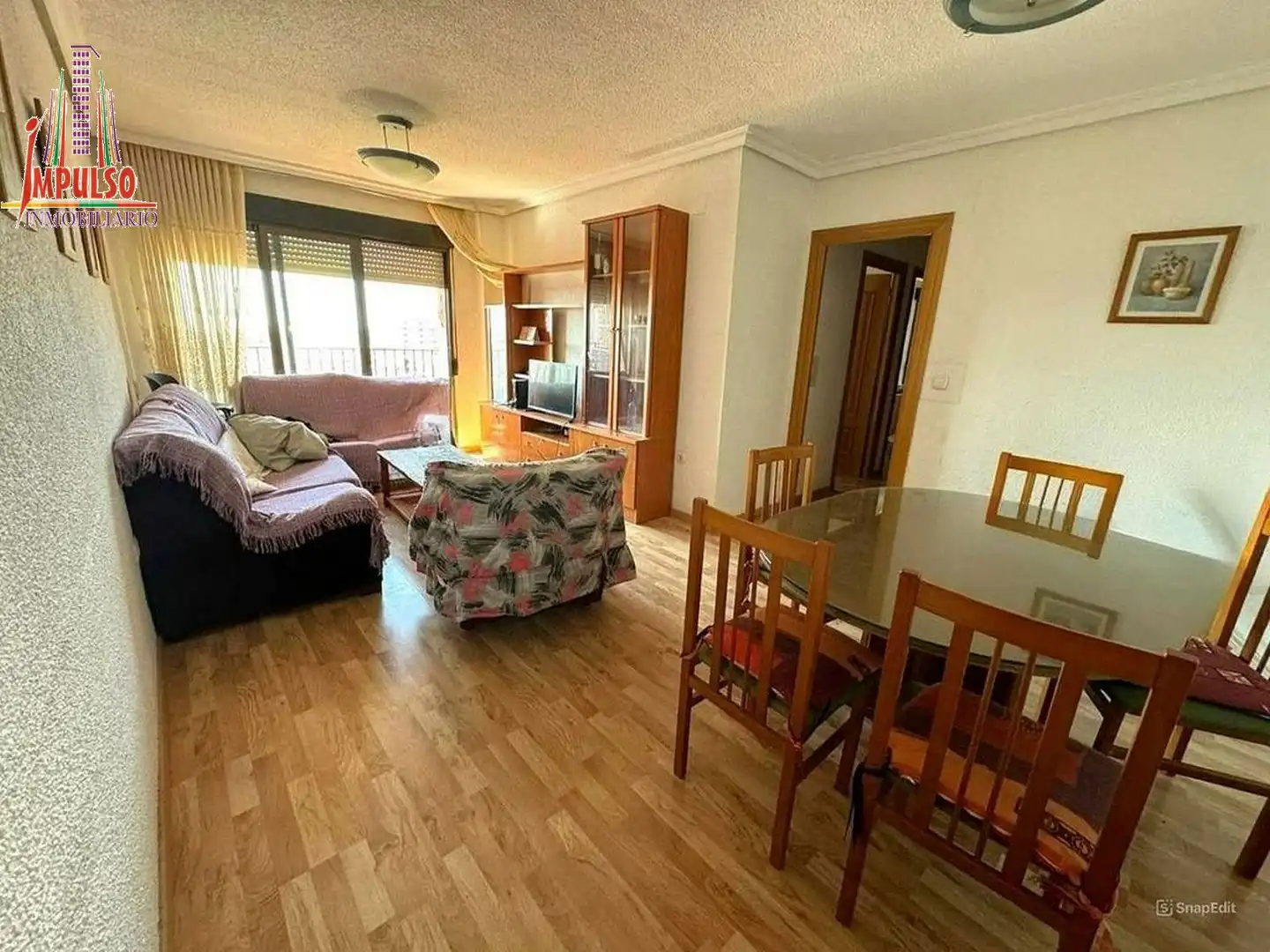 Sala de estar de Piso en venta en Albacete con Calefacción, Amueblado y Balcón