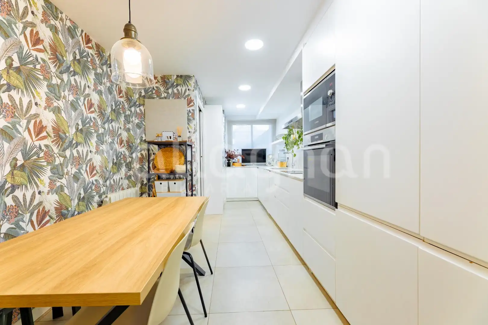 Cocina de Casa adosada en venta en Rocafort con Aire acondicionado, Calefacción y Jardín privado