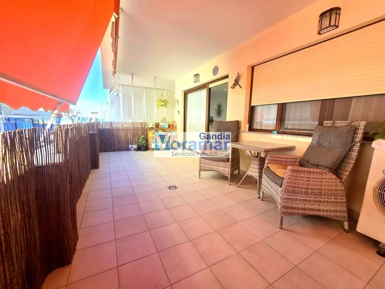 Terraza de Apartamento de alquiler en Gandia con Aire acondicionado, Terraza y Amueblado