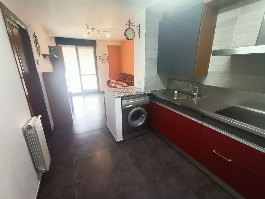 Küche von Wohnung zum Verkauf in Abadiño  mit Heizung, Privatgarten und Terrasse