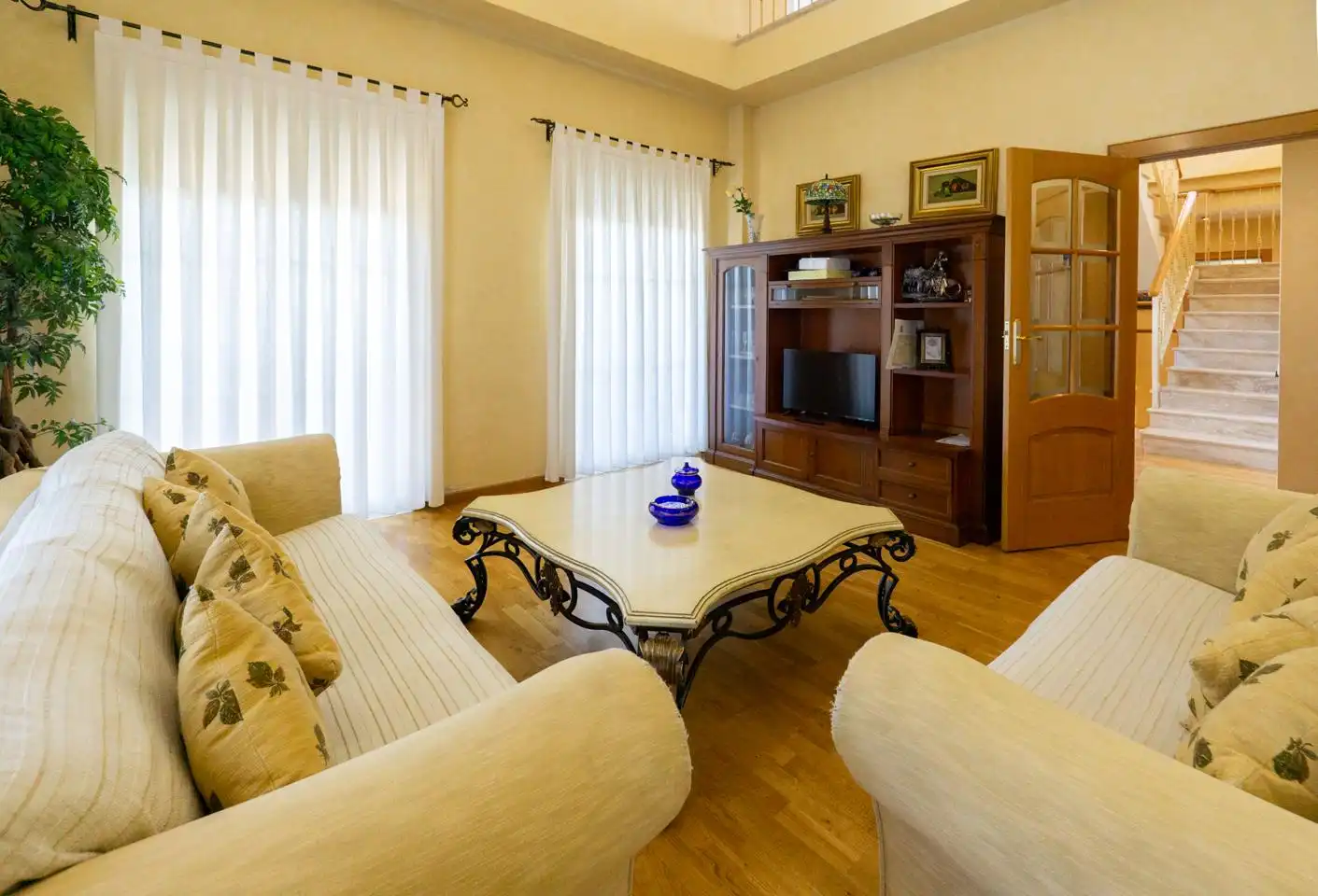 Sala de estar de Casa o chalet en venta en Cox con Aire acondicionado, Jardín privado y Parquet