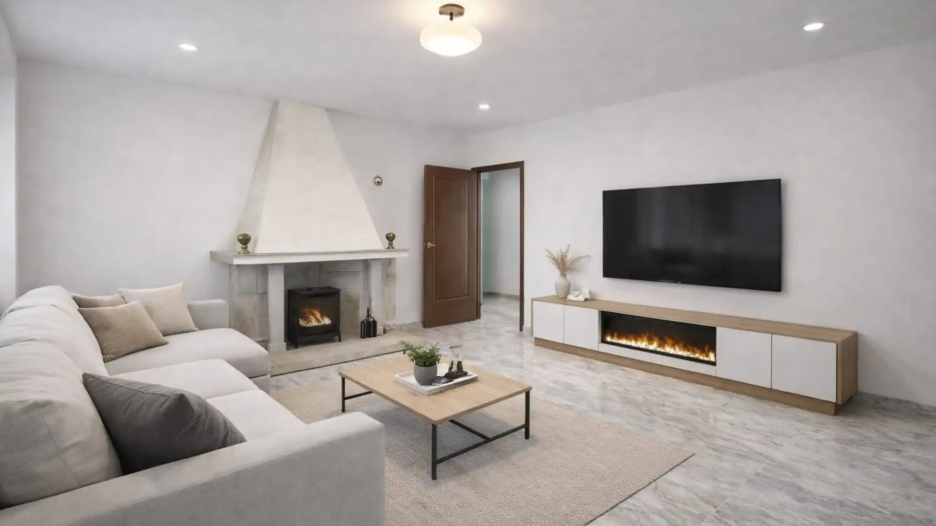 Living room of Houses for sale in Casarrubios del Monte  with Air Conditioner, Heating and Private garden