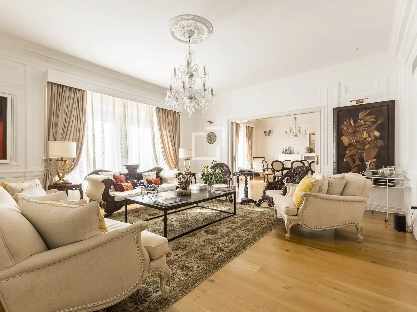 Living room of Attic for sale in Barcelona  with Air Conditioner, Heating and Parquet flooring