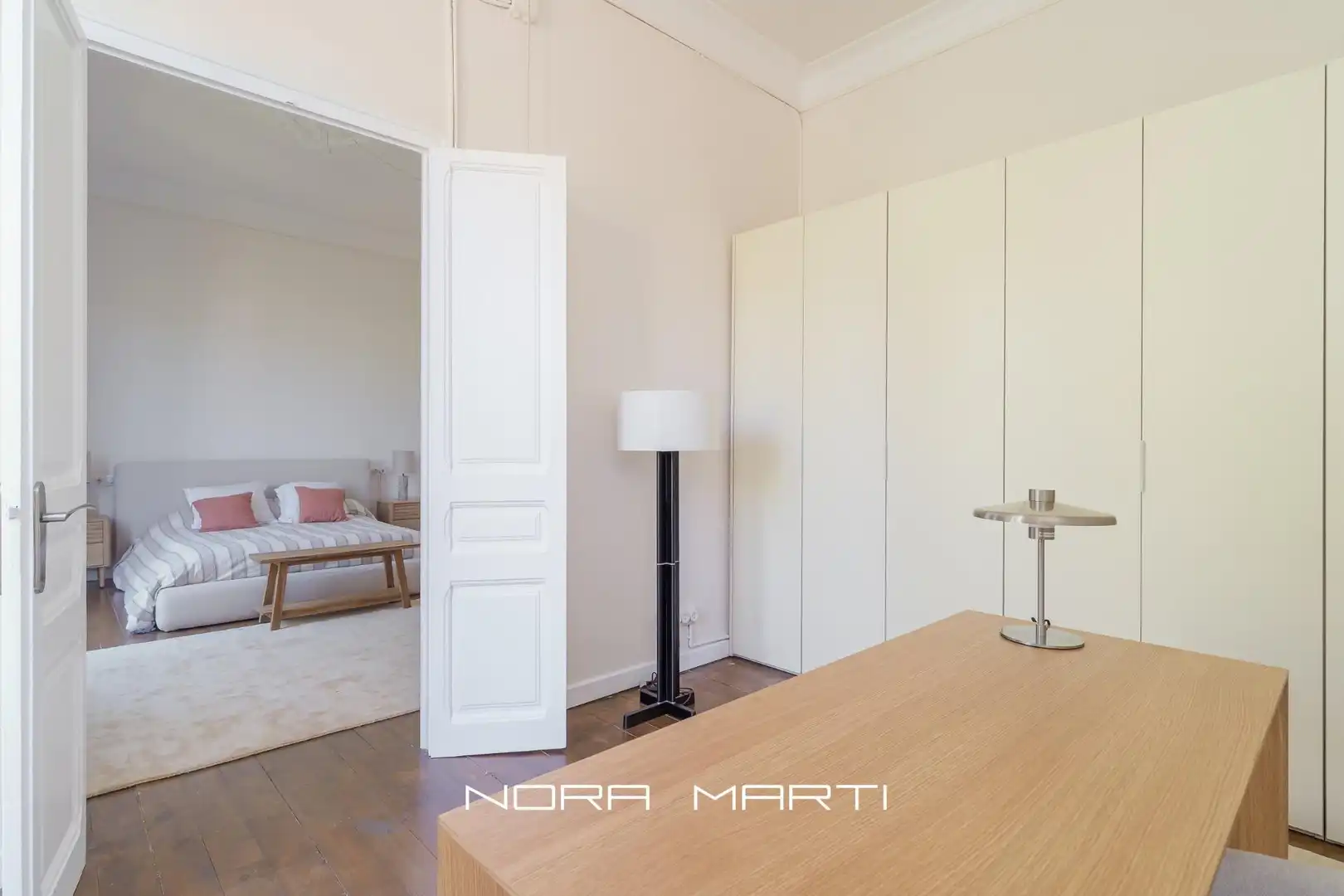 Schlafzimmer von Wohnung zur Miete in Barcelona mit Klimaanlage, Heizung und Privatgarten
