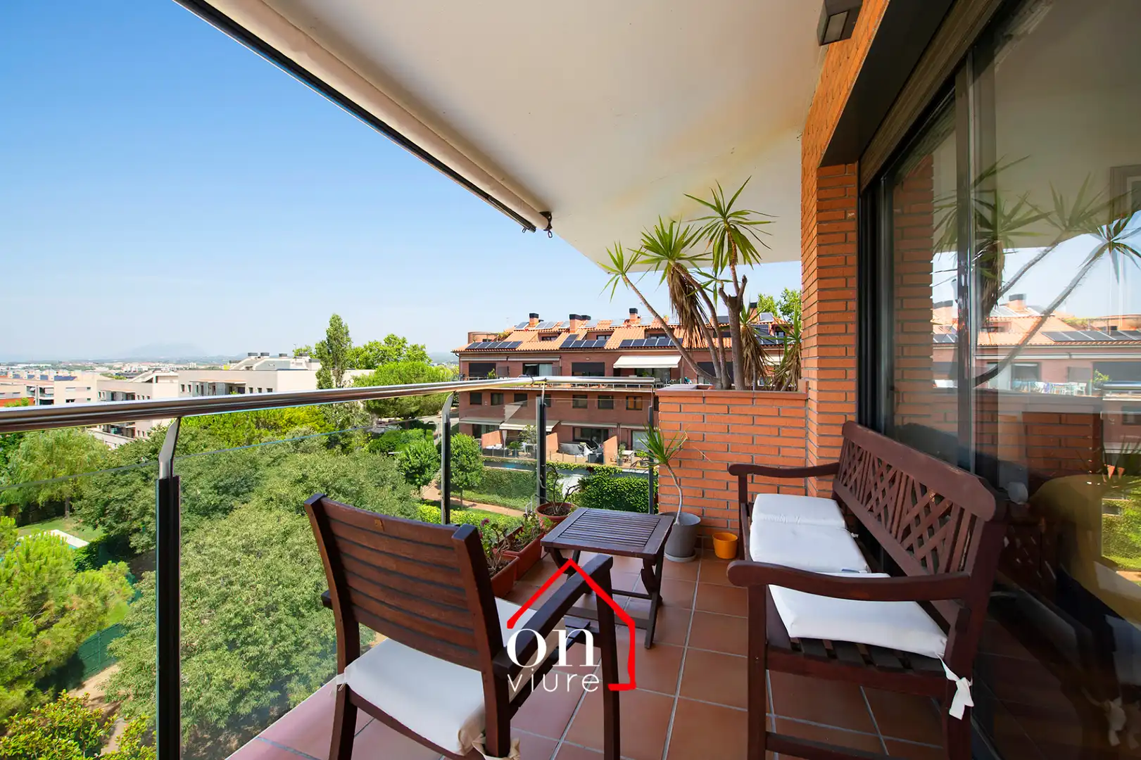 Balcony of Attic for sale in Sant Cugat del Vallès  with Air Conditioner, Heating and Parquet flooring