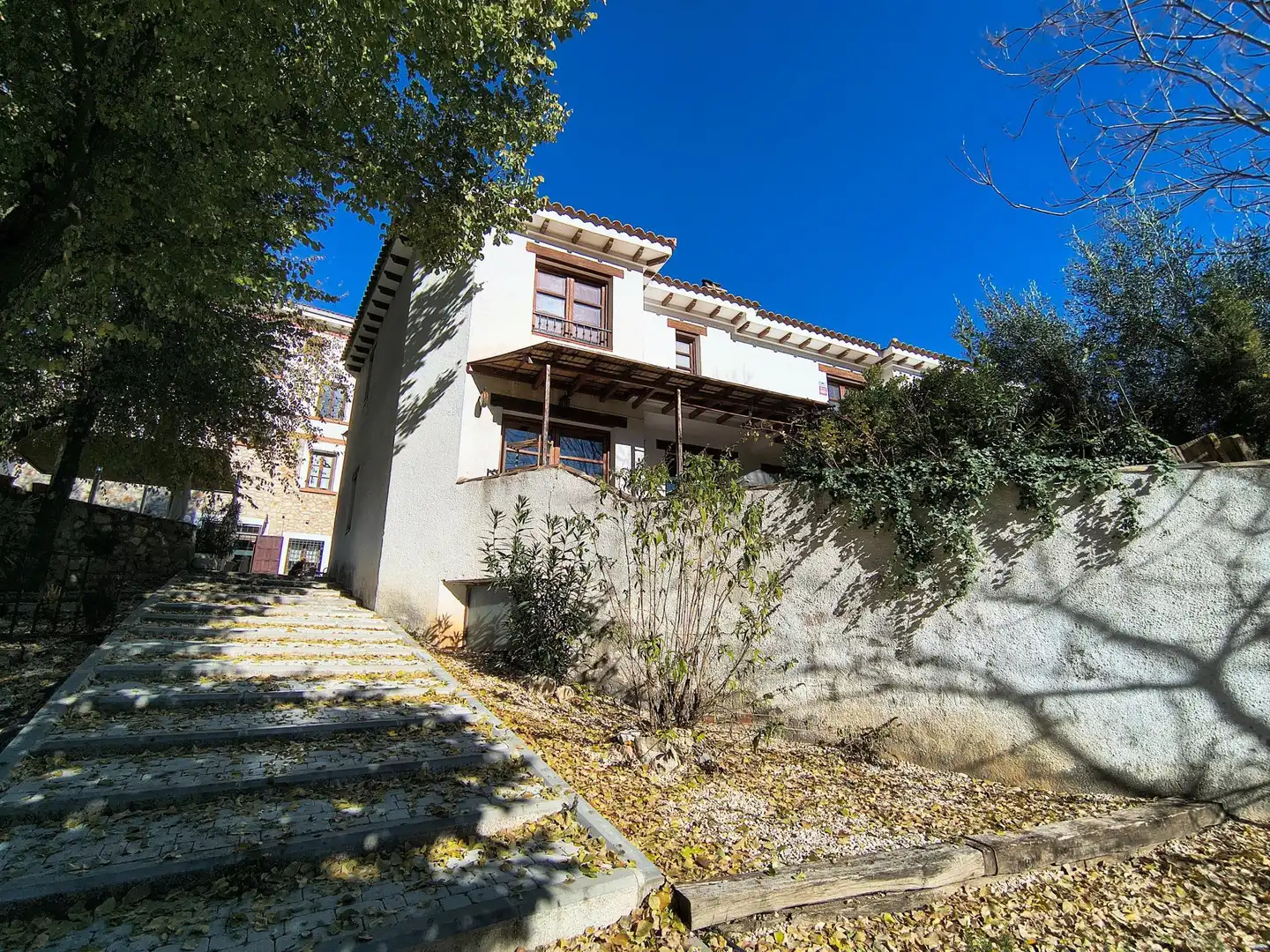 Vista exterior de Casa adosada en venta en Olmeda de las Fuentes con Calefacción y Terraza