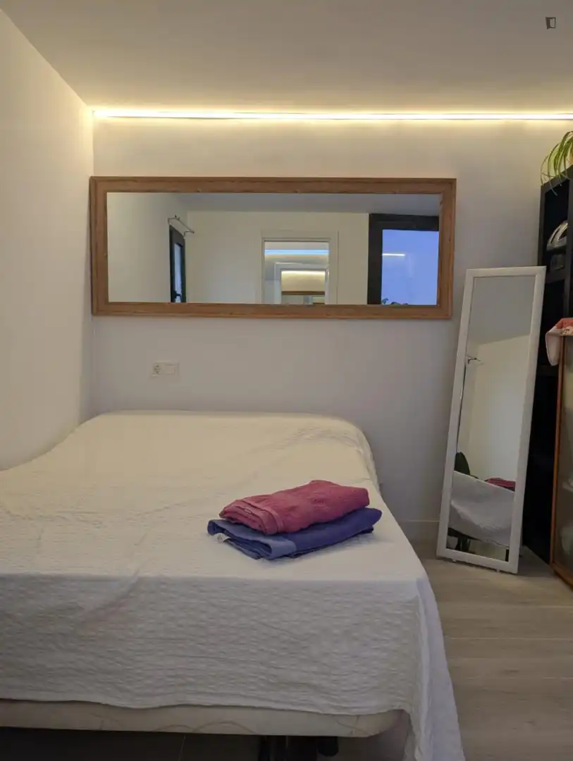Bedroom of Houses for rent in Madrid  with Air Conditioner, Furnished and Washing machine