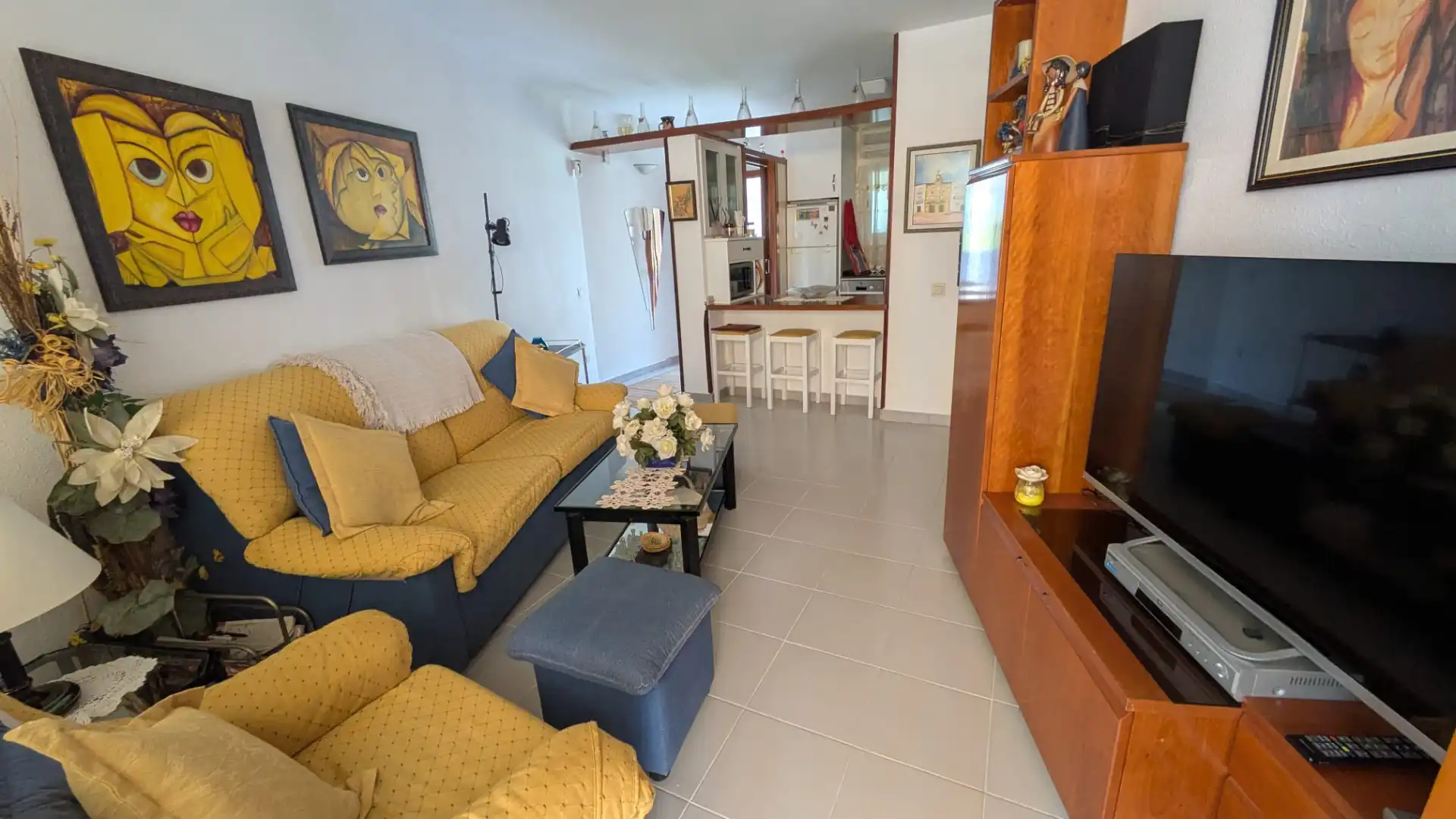 Sala d'estar de Apartament en venda en Cambrils amb Aire condicionat, Traster i Moblat