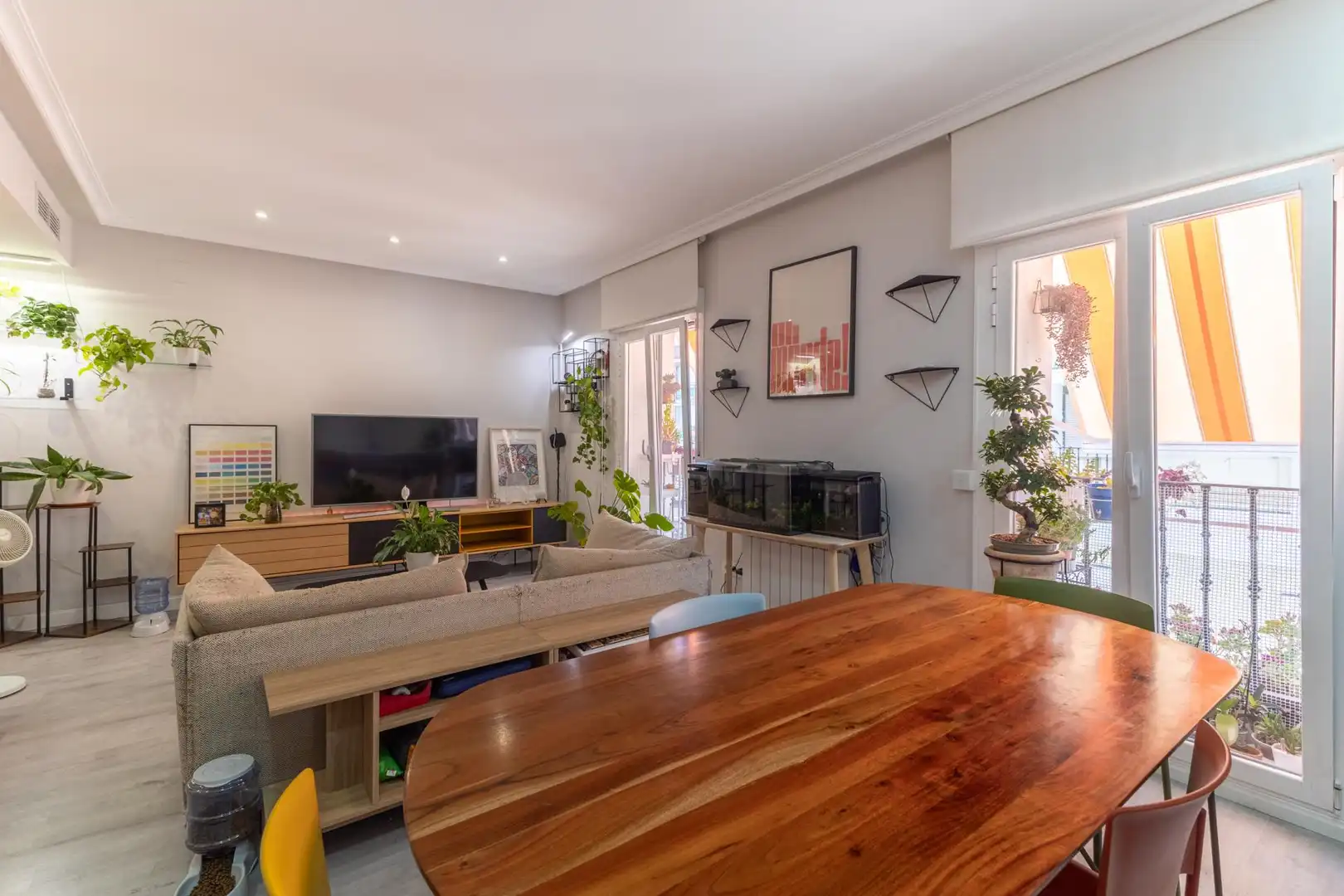 Sala de estar de Apartamento de alquiler en Madrid con Calefacción, Amueblado y Balcón