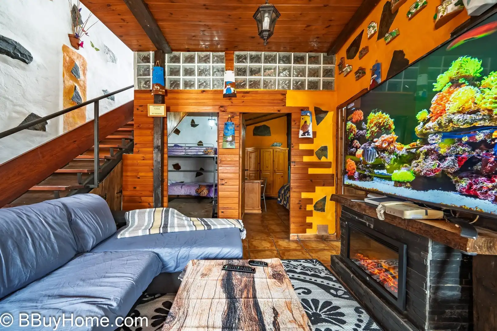 Wohnzimmer von Wohnung zur Miete in Las Palmas de Gran Canaria mit Klimaanlage, Heizung und Terrasse