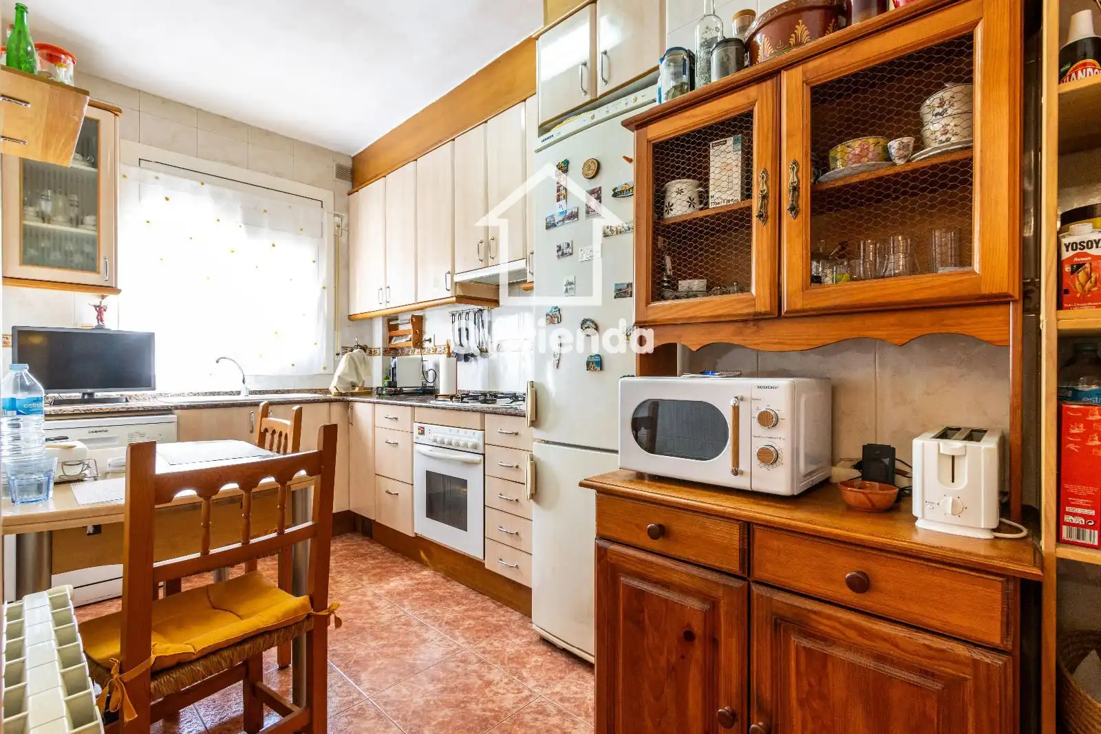 Kitchen of Flat for sale in Sabadell  with Air Conditioner, Heating and Terrace