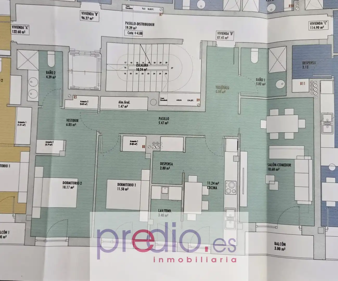 Piso con terraza en venta en Rúa Montirón, imagen 6