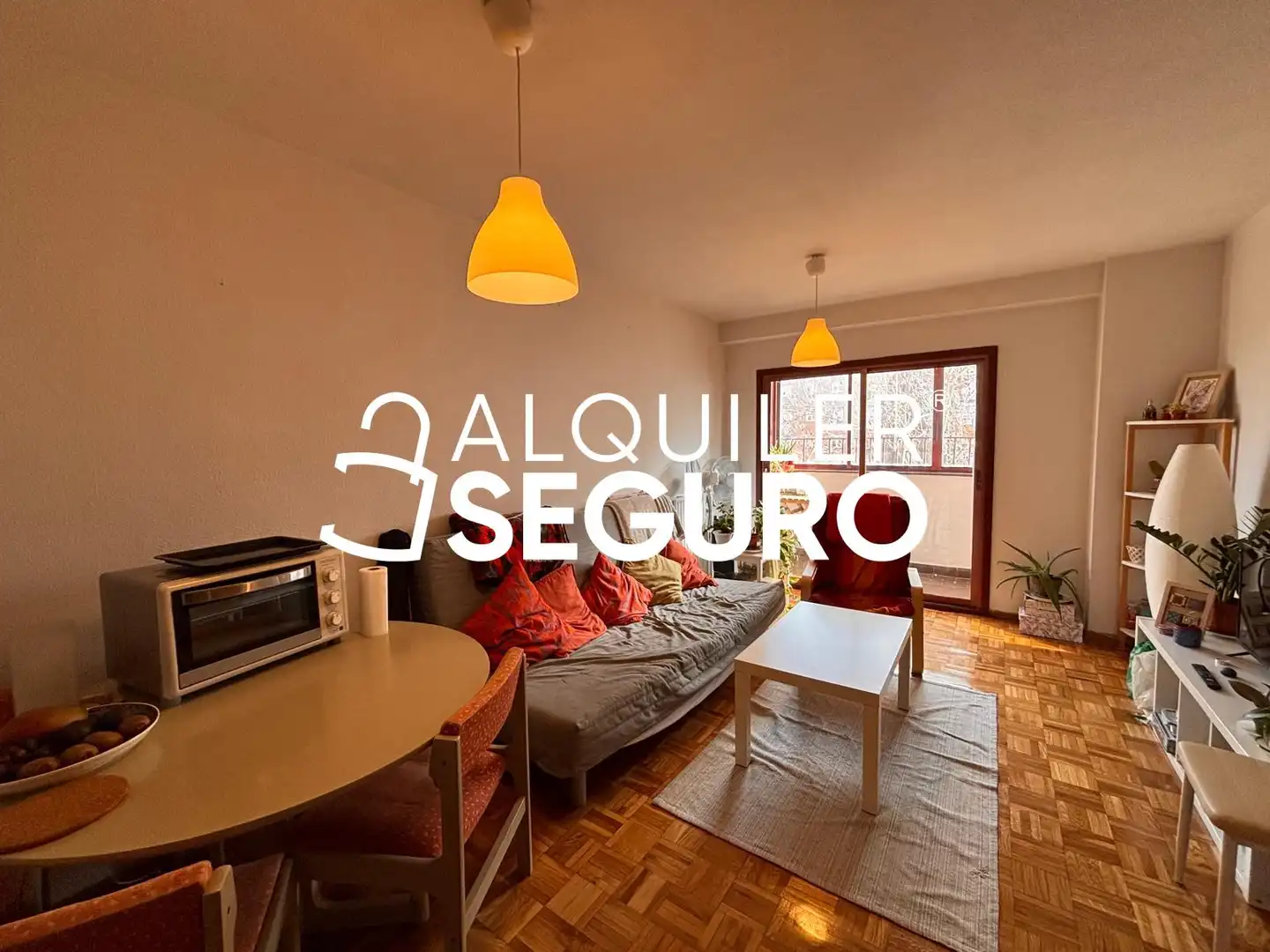 Sala d'estar de Pis de lloguer en Madrid amb Calefacció i Moblat